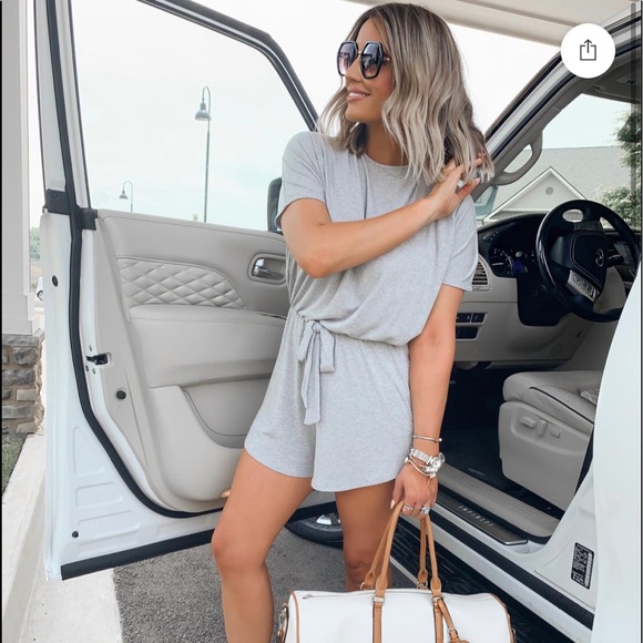 Pink Lily Pants - Cozy Romper